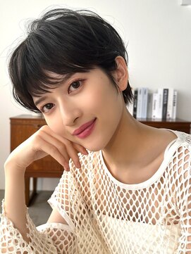 ラフィス ヘアー ピア― 高知店(La fith hair peer) 【La fith】丸みショート×シアーブラック