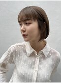 【切りっぱなしボブ】【前髪あり】【ミニボブ】