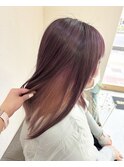 ピンクインナーカラー♪