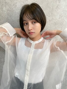 アンバー 池袋(amber) ボブ/前髪/ハイトーンカラー/オリーブベージュ[池袋駅]