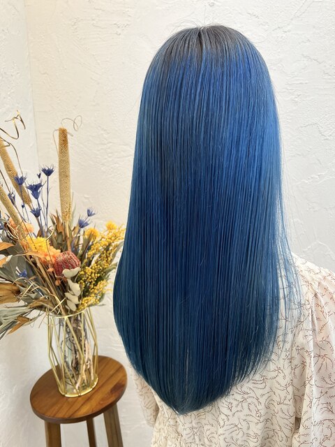 【LoA】スカイブルーヘアケアブリーチネイビー髪色青