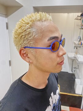 メリケンバーバーショップ トーキョー(MERICAN BARBERSHOP TYO) ハイライト/マッシュパーマ/ウルフ/アッシュブラック79