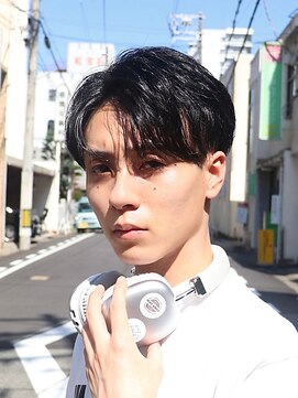 ヘアプレイスソル (HAIR PLACE SoL) メンズショート/センターパート/ニュアンスヘア