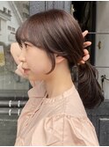 ミルクティーベージュダブルカラーケアブリーチグレージュ40代