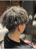 ツイストスパイラルパーマandハイライトメッシュ
