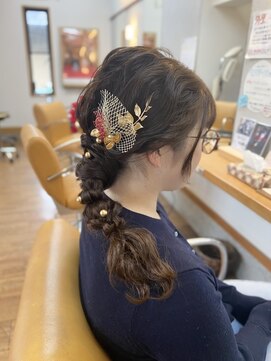 卒業式編み下ろしヘア