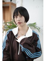 リッカ(RICCA) イメチェン/ホワイトブロンド/外ハネボブ/ワイドバング/恵比寿