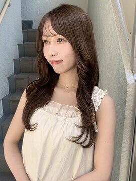 ローレンジウ(LOREN JU) 透明感髪質改善ベージュダブルカラーミルクティーグレージュ