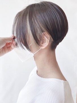 モリオフロムロンドン 原宿本店(morio from London) 【morio 原宿】刈り上げハンサムショートインナーカラー