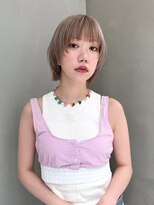 ギークス(GEEKS)&nbsp;【GEEKS渋谷】ミディアムネオウルフ/ミルクティー/レイヤー/小顔