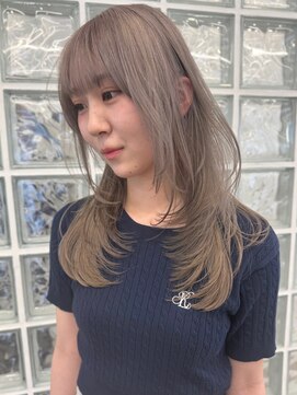 サンクマーケット 渋谷(cinq MARKET) 初めてのダブルカラーに人気のミルクティーベージュカラー