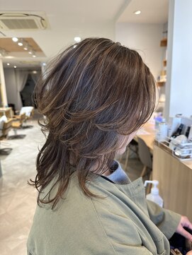 ルチア 八柱店(LUCIA by cuore) *LUCIA八柱*…ふわミディの重めスタイルa