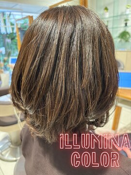 アース 武蔵境店(HAIR & MAKE EARTH) 40代女性に!赤みを抑えてツヤを出すアッシュブラウンカラー