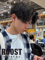 ルースト 渋谷店(ROOST)&nbsp;MEN’S/サーフカール/刈り上げセンターパート/髪質改善/渋谷