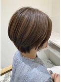 ♪白髪ぼかしハイライト×ショートカット