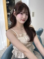 ボタン 熊本(VOTAN)&nbsp;韓国ヘア/レイヤーカット/前髪/顔まわり/チョコレートブラウン