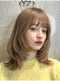 ミディアム/ロング/レイヤーカット/顔周り/10代20代30代/表参道