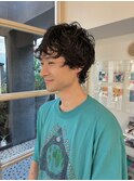 メンズカットパーマ エフォートレス アンニュイ アンドロジナス