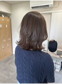 外はねレイヤーカット/ミディアムレイヤー/トリートメント