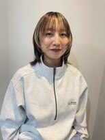 シア 北千住店(SHEER)&nbsp;アンブレラカラーミディアムウルフ/SHEER北千住店