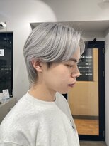 リグ 横浜(Lig.) シルバーカラーブリーチダブルカラーメンズハイトーンカラー横浜