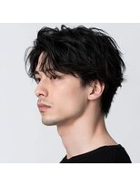 アンサ 藤森店(ANSA)&nbsp;メンズセンターパート×無造作ヘア