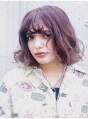 イメチェン★ラベンダーカラー★くびれセミウェットウェーブー★