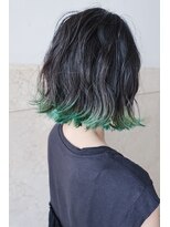 リュト(Lute)&nbsp;ミントグリーンの裾カラー