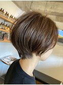大人かわいいナチュラルショート / 髪質改善カラー