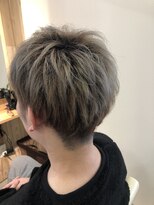 ヘアーアトレ(hair attrait)&nbsp;アッシュグレーツーブロマッシュ