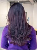 ワンカールレイヤーロング_チェリーブラウンフェミニン_ba433981