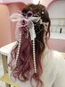 【推し活応援☆】顔まわりカット＋コテ巻き仕上げ+ヘアセット   ¥7150