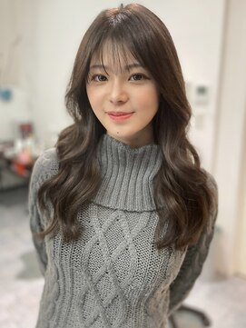 リルーム(re-room) 顔周りレイヤーカット+ブラウンカラー