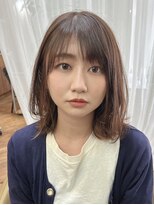 ヘアー カフェ コトノハ(hair cafe kotonoha) 【コトノハ】キレイめカジュアル栗色20代30代40代丸み