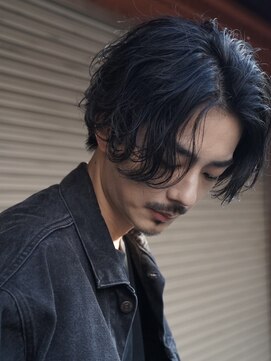 レタッチバイフィフス(RETOUCH by fifth) センターパートカルマヘアニュアンスパーマ韓国シャドウパーマ