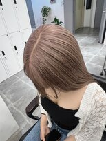 ペレ 栄店(PELE)&nbsp;デザインカラー/レイヤーカット/ウェットヘア/オリーブベージュ