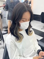 アリープパロット(ALEAP parrot)&nbsp;インナーカラー/ベージュ系/ミディアム【ALEAP parrot/大西】