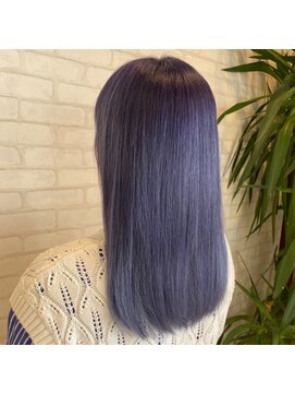 ビスイル 秋葉原店(Vis ill) 大人可愛い大人美人くすみカラーアッシュグレーラベンダー