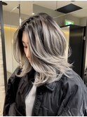 1ロングメンズハイライトバレイヤージュ
