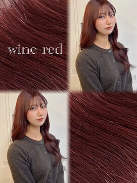 アリュウル 表参道(ALLURE) ワインレッドカラー×韓国風くびれ巻き◎矢口