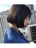 黒髪つや感ボブ