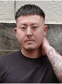 スキンフェードクロップスタイル。