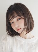 大人ショートボブ×ナチュラルボブ×前髪あり20代30代40代50代
