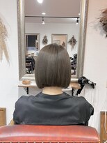 ヘアメイク アンフィ(amphi)&nbsp;透け感グレージュボブ..~*＊.