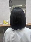 ツヤ黒髪ショートボブ♪
