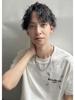 エル セルカ 高田馬場(el CERCA)&nbsp;ツイストスパイラルパーマ×波巻き×センター分け