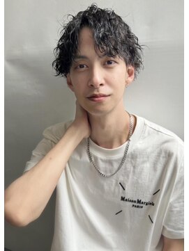 エル セルカ 高田馬場(el CERCA) ツイストスパイラルパーマ×波巻き×センター分け