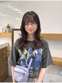 レイヤースタイル×赤茶ヘア