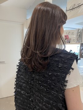 ノウハウ タニマチ(KNOWHOW tanimachi) ふわっとレイヤー/ワンカールレイヤー/やわらかベージュ