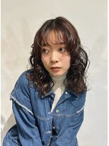 メゾンアクア 表参道(Maison ACQUA)&nbsp;◎小顔ミディアムパーマミディアムデジタルパーマボブパーマ前髪